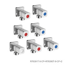 科勒角阀卫浴配件本体铸铜角阀阀止水阀两只装三只装K-76389T套装(【角阀七只装】R76391T-CP+R76390T-CPx2 默认版本)
