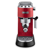 德龙（Delonghi）咖啡机 半自动咖啡机 35S快速预热功能 意式浓缩 家用 泵压式 EC680红色