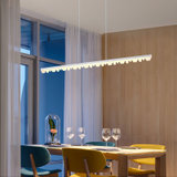 北欧灯具现代简约马卡龙客厅吊灯创意个性餐厅 吧台客厅灯简约现代大气（LM059）(哑白 单色暖光 120*100cm)