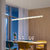 北欧灯具现代简约马卡龙客厅吊灯创意个性餐厅 吧台客厅灯简约现代大气（LM059）(哑白 单色暖光 60*100cm)