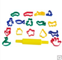 京梦强玩具橡皮泥切刀模具4色16件粘土模子JMQ-010