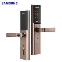 【新款】三星（SAMSUNG）指纹锁电子门锁智能门锁密码锁防盗门家用SHP-H30 H30 冰咖棕色（标准锁体）