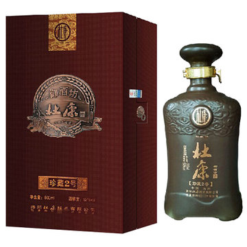 52度杜康御酒坊珍藏2号500ml1瓶瓶