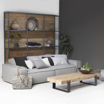 北欧创意设计师布艺沙发组合转角沙发客厅双人3人位现代简约表情(麻布 浅灰色)