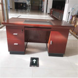 GX 实木木皮办公桌环保油漆职员台(胡桃色 GX-140)
