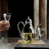 加厚耐热高硼硅玻璃茶具清欢壶公道过滤茶海绿茶器分茶器侧泡茶壶(清欢壶700ml)