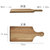 壹品生活 日式榉木托盘砧板实木切菜面包水果板美食烘焙拍照道具(切边 默认版本)