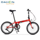 DAHON大行P8折叠自行车20英寸8速成人男女休闲单车经典款运动自行车KBC083(红色 20英寸)