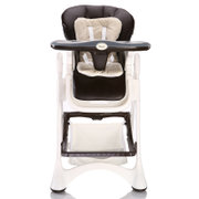 Pouch多功能儿童餐椅 便携折叠婴儿餐桌椅K05(皮革奢华--咖啡色 皮革奢华--咖啡色)