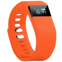 萨发(SAFF)Z1智能手环(橙色) 运动计步器 睡眠监测 来电提醒智能手表 带闹钟功能