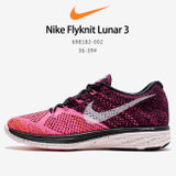 耐克女子休闲鞋2017夏秋新款Nike Flyknit Lunar 3低帮网面透气耐磨运动跑步鞋 698182-002(图片色 36)