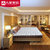 a家家具 美式垫层 天然乳胶床垫1.8米独立袋弹簧席梦思床垫(默认 150*200cm)