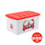 爱丽思IRIS 日本彩色米奇塑料卡通儿童玩具不透明衣服整理收纳箱 60L(凯蒂款(红))