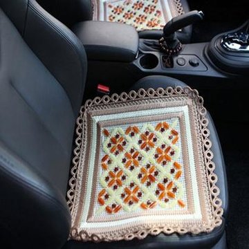 汽车竹凉席坐垫,夏季手钩玉垫子