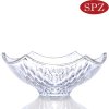 尚品志SPZ水果盘 水果盘 时尚创意果盘 玻璃水晶凤凰碗(透明色 大号)