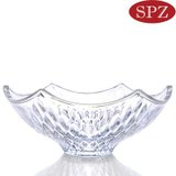尚品志SPZ水果盘 水果盘 时尚创意果盘 玻璃水晶凤凰碗(透明色 小号)