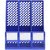 金得利（KINARY）SN101 315*260*255mm 三格 环保PS资料架(计价单位个)蓝色