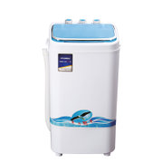 韩国现代(HYUNDAI) XPB50-318 5公斤 迷你洗衣机 半自动家用小型洗衣机 洗脱一体(白色)