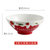 陶瓷饭碗家用可爱创意水果盘子菜盘沙拉碗卡通餐具甜品草莓碗单个(8英寸草莓斗笠碗 默认版本)