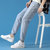 传奇保罗牛仔裤男夏季薄款2021年新款裤子潮流牌直筒宽松男士休闲长裤（M-4XL）812306(蓝色 3XL)