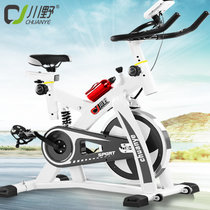 川野CY-S305动感单车 家用健身车 弹簧减震 静音家用  塑身运动自行车 室内健身器材 脚踏车(雅致白/减震升级款)