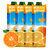 地中海塞浦路斯进口 果满乐乐（gomolo）多种口味可供选择大瓶装纯果汁饮料 1L*4瓶(橙汁)