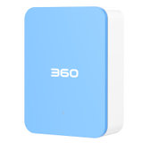 360超级充电器多口USB 4口智能排插插座手机充电器2.4A多功能安卓充电器/数据线(天空 蓝)