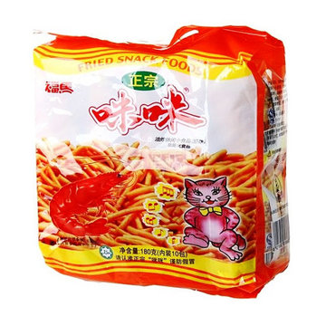 7分国美飞牛自营旗舰店福马 咪咪虾条 180g/袋福马其他零食其他零食
