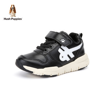 HushPuppies/暇步士童鞋2018新款中大童休闲鞋男童户外鞋DP9384(37码 黑色)