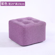 缘诺亿 欧式布艺家用小凳子沙发凳客厅小板凳现代创意矮凳子可拆洗xq62#(紫色 24小时内发货)