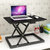 SKYMI简约现代站立笔记本折叠桌家用台式桌简易可升降站立式电脑桌(黑色)