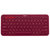 罗技（Logitech）K380多设备蓝牙键盘 IPAD键盘 手机键盘 红色