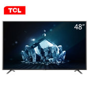 TCL彩电L48C1-UDG 48英寸 4K超高清 高色域 黑水晶纤薄机身 安卓智能电视(黑色)