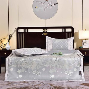 【奥若拉150*195cm凉席】奥若拉可水洗软席三件套150*195cm 席面光滑