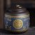 新款紫砂茶叶罐大号陶瓷密封罐防潮家用储茶普洱茶具茶叶礼盒(福运绵绵（紫泥）+800ML)