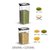 密封罐透明塑料厨房香料食品坚果咖啡豆储物罐家用五谷杂粮收纳盒(大号1250ML+特大号1850ML)
