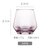 无铅玻璃杯子ins风金边创意高颜值网红杯水杯家用待客微波炉耐热(冰粉色6个)