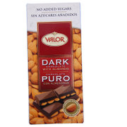 西班牙原装进口零食 薇乐(Valor) 纯黑巧克力 扁桃仁巧克力(麦芽糖醇巧克力) 150g