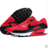 Nike耐克2015新款 AIR MAX90男女气垫鞋跑步鞋运动鞋休闲鞋 8005(红黑 44)