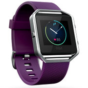 Fitbit Blaze 智能手表 自动心率专业私人健身教练跑步防水蓝牙乐活全能运动手环苹果iphone华为小米手机通用(紫色 S码)