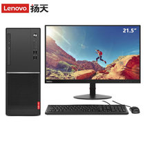 联想（Lenovo）扬天M2601k 台式电脑（G3930 4G 500G 集显 千兆网卡 win10)(21.5英寸窄边框 店铺加装128G固态)