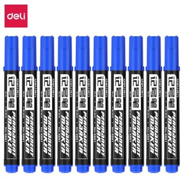 得力思达6881记号笔蓝对公