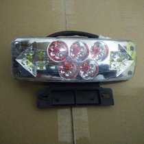 电动车改装尾灯 LED刹车灯加装三合一车尾灯带转向灯48-60V警示灯(大的尾灯(LED)(适合夜间))