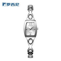 【官方直营】罗西尼（ROSSINI）手表时尚女士腕表进口石英机芯精钢带女表1260(1260W01H白色钢带)