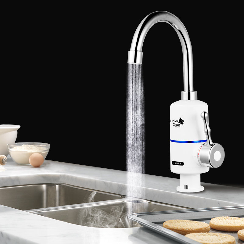 haier/海尔 hsw-x30b8下进水电热水龙头即热式热水器速热(白色 机械)