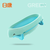日康 浴盆 婴儿洗澡盆婴儿浴盆 新生儿宝宝洗澡盆折叠浴盆（RK-X1020) 送礼品(绿色)