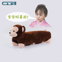 泰国天然乳胶枕头儿童宠物卡通猴抱枕头宝宝定型枕 防螨透气乳胶枕头(默认)