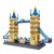 英国大本钟立体拼插积木塑料儿童玩具建筑模型仿真乐启蒙生日礼物伦敦双子桥颗粒乐高式建筑巴黎埃菲比萨斜塔模型战车双子塔吉隆坡(伦敦双子桥)