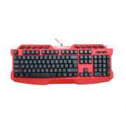翼蛇Y8200有线游戏键盘 多功能键盘 USB机械手感 lol网吧键盘cf(红色)