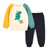 棉果果秋季新款儿童卫衣长裤套装男女童长袖套头卫衣运动休闲套装(120cm 913)